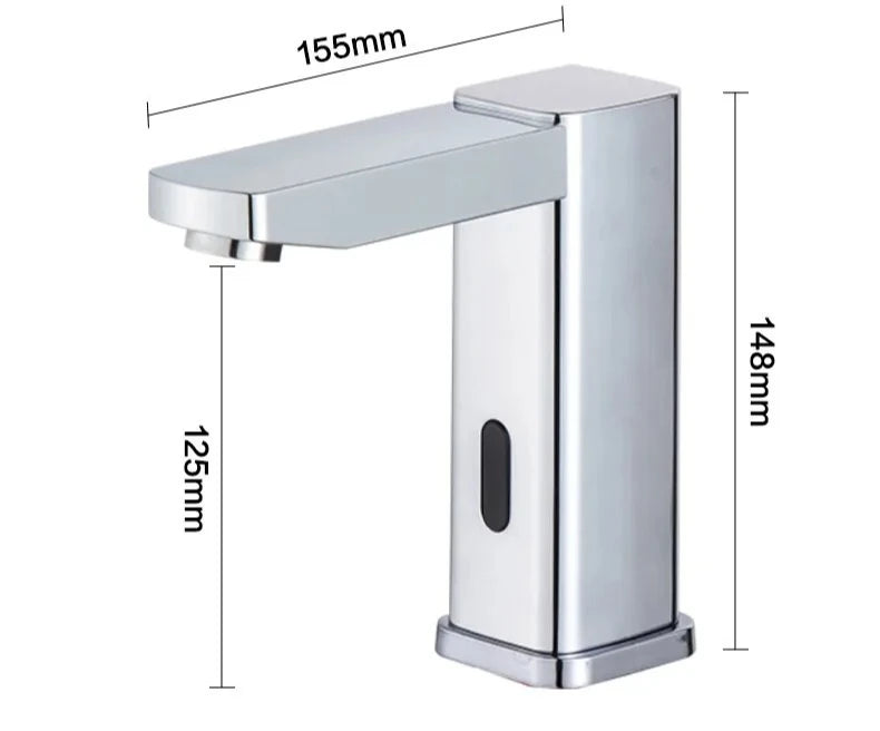 Automatic Infrared Sensor Basin Faucet Touchless Bathroom Tap