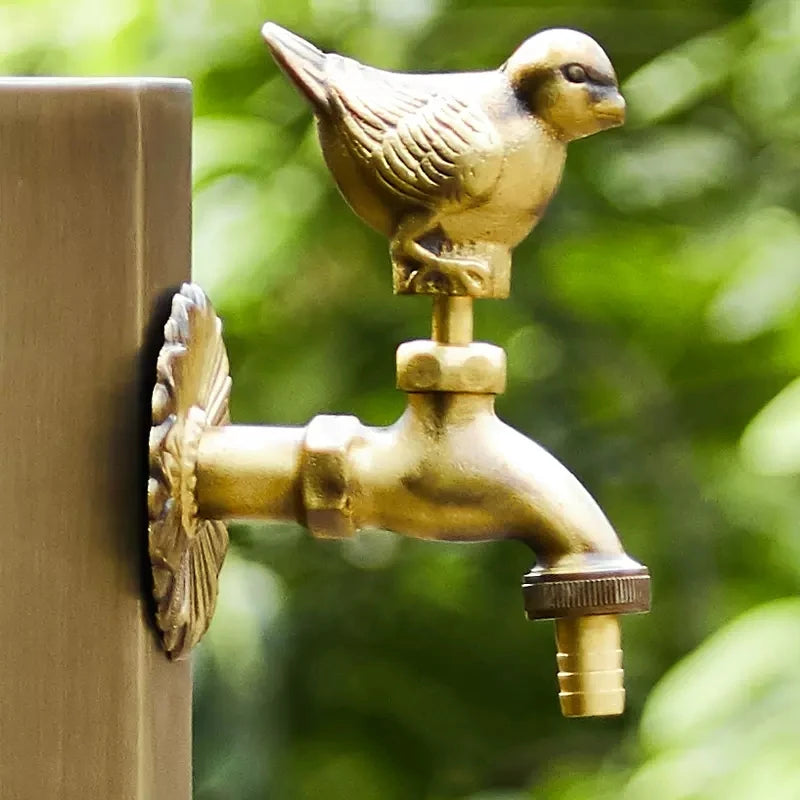 Stainless Steel Outdoor Deck Faucet Single Hole Garden Tap Cold