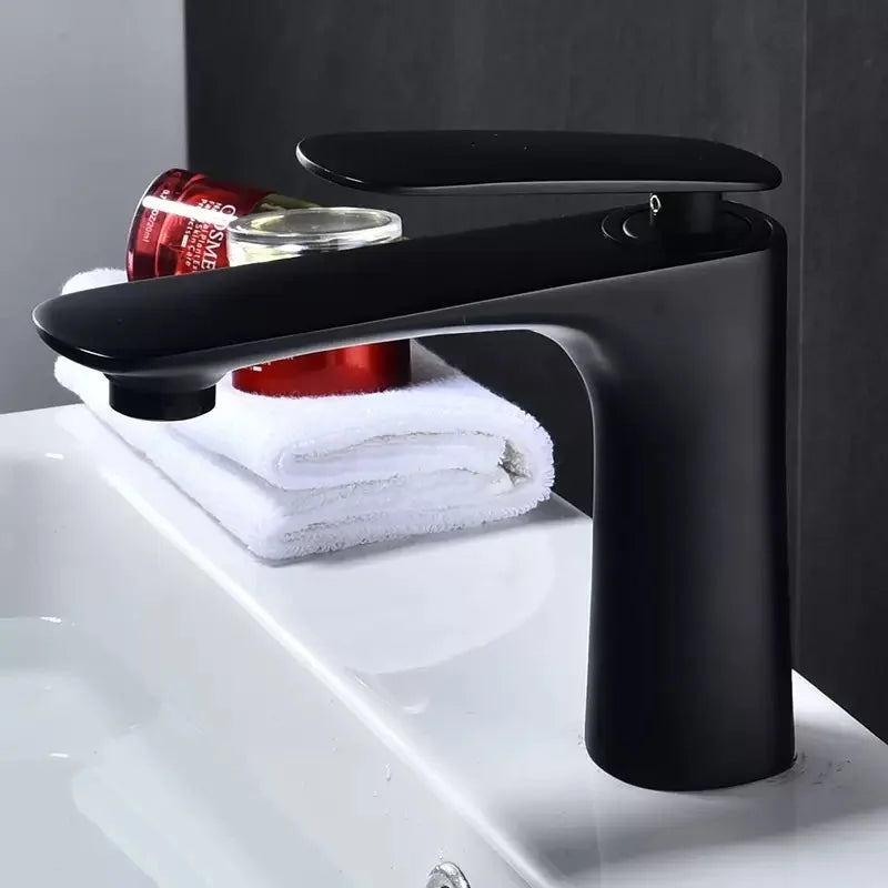 Brass Bathroom Basin Faucet Hot Cold Water Mixer Sink Tap