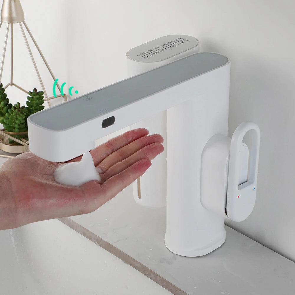 Touchless Sensor Faucet with Foam Soap Dispenser Basin Mixer Tap