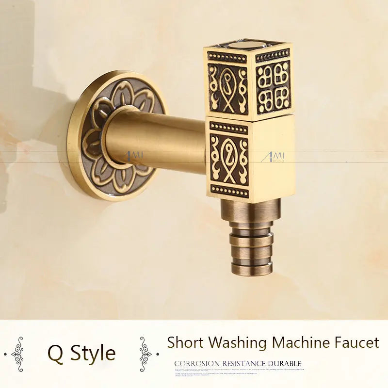 Antique Brass Dragon Garden Faucet – Outdoor Single Cold Tap