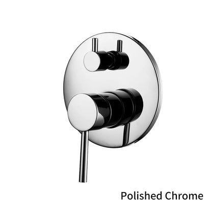 Black & Gold Brass 2-Way Concealed Shower Valve Mixer