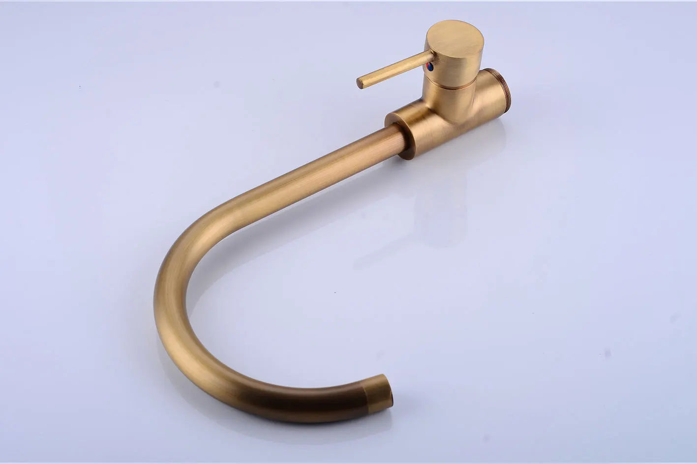 Luxury Brass Basin Faucet Single Handle Hot Cold Mixer Tap Gold