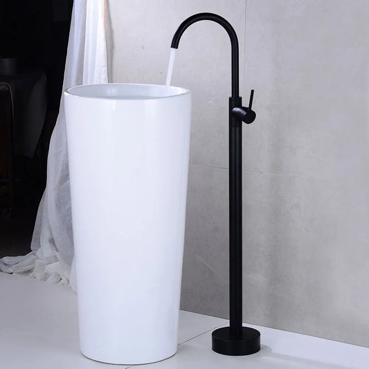 Luxury Brass Basin Faucet Single Handle Hot Cold Mixer Tap Gold