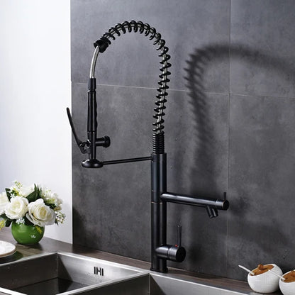 Luxury Black Bronze 360° Rotating Kitchen Mixer Faucet – Single Handle