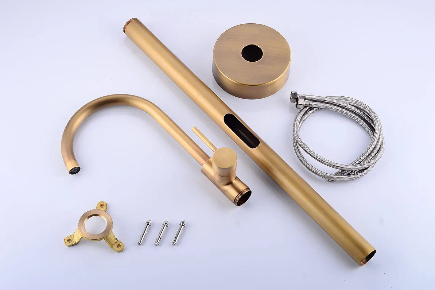 Luxury Brass Basin Faucet Single Handle Hot Cold Mixer Tap Gold