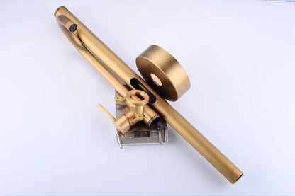 Luxury Brass Basin Faucet Single Handle Hot Cold Mixer Tap Gold