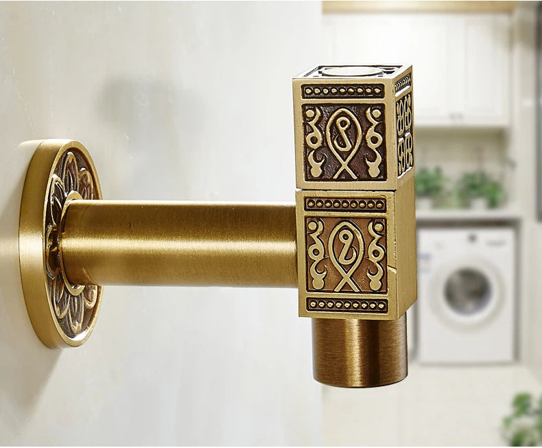 Antique Brass Dragon Garden Faucet – Outdoor Single Cold Tap