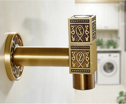 Antique Brass Dragon Garden Faucet – Outdoor Single Cold Tap