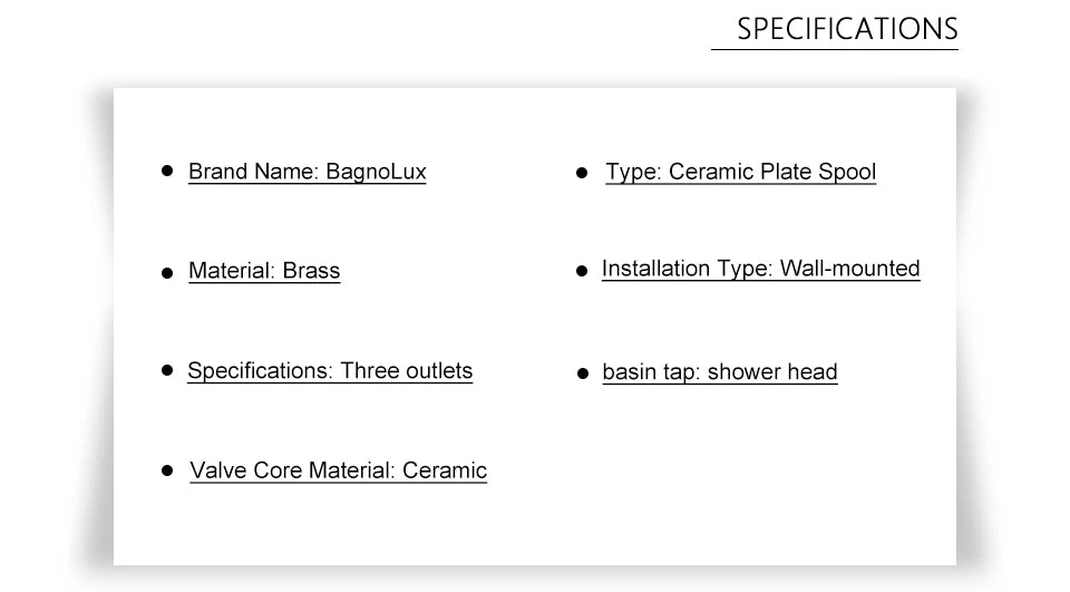 Black & Gold Brass 2-Way Concealed Shower Valve Mixer