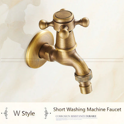 Antique Brass Dragon Garden Faucet – Outdoor Single Cold Tap