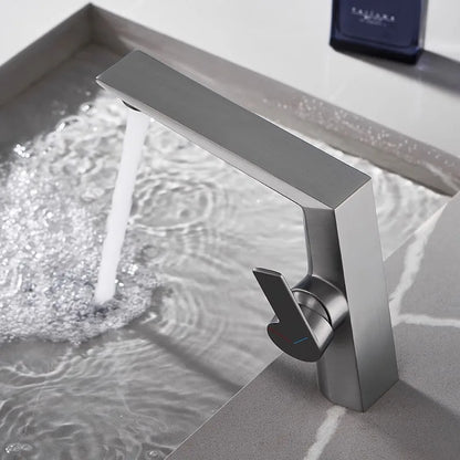 Chrome/gun gray hot and cold dual-use basin faucet bathroom toilet light luxury wash basin under the counter basin wash basin fa