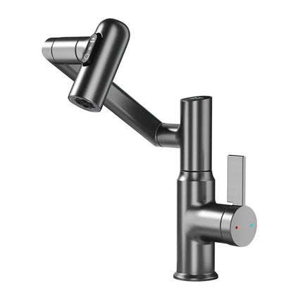 LED Digital Display Basin Faucet with 360° Rotating Sprayer