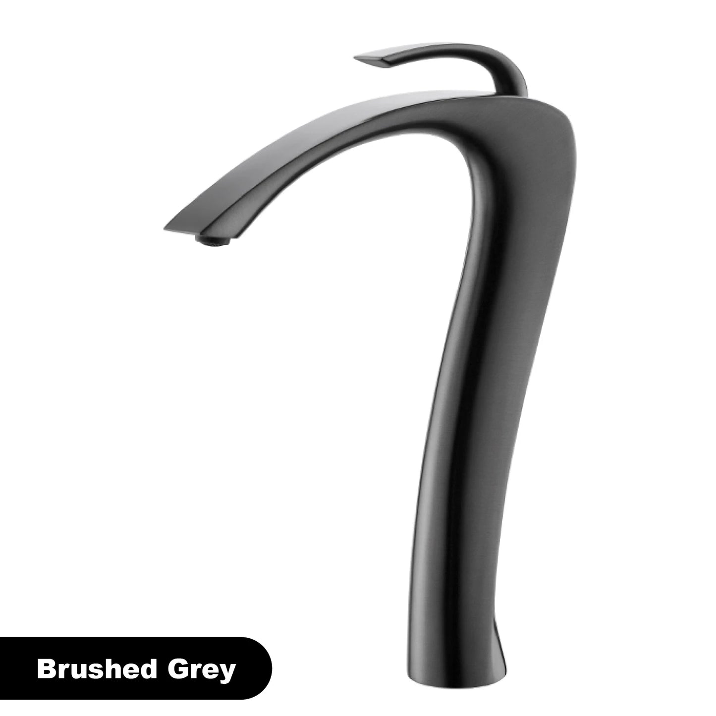 Chrome Luxury Brass Bathroom Vanity Faucet Modern Deck Mounted Basin Tap With Anti-Leak Ceramic Valve Hot/Cold Water Control