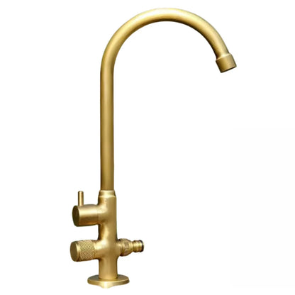 Outdoor Brass Cold Water Faucet Single Tap Courtyard Garden Use