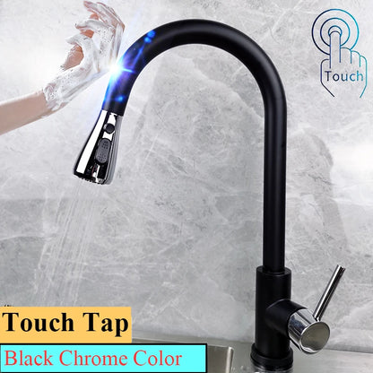 Touch Kitchen Faucet Pull-Out Mixer 360°