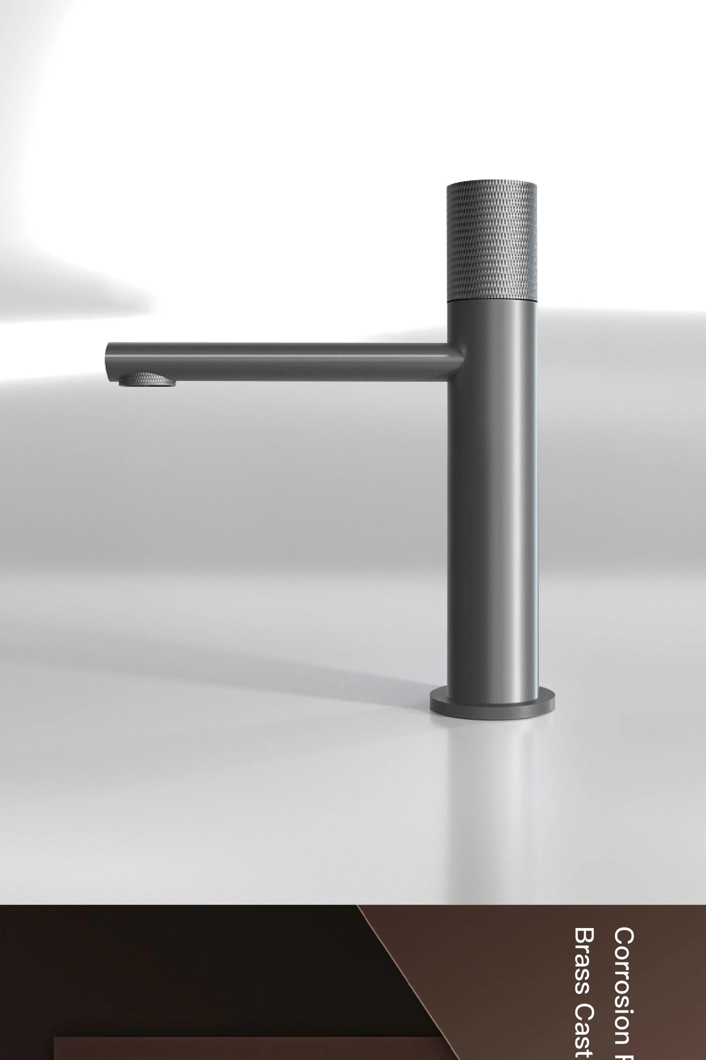 Aitana Black Brass Bathroom Faucet – Hot & Cold, Single Hole