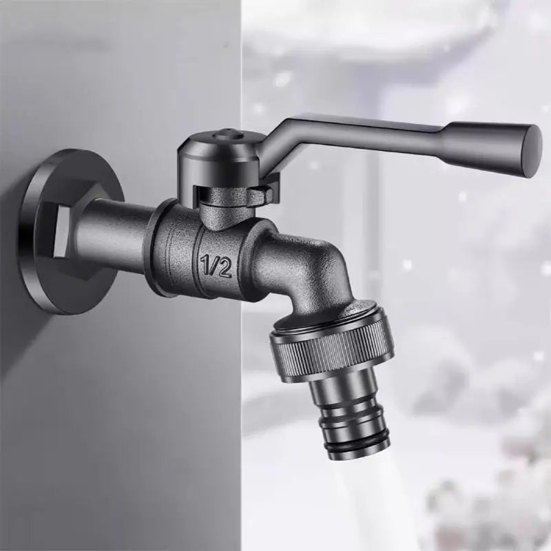 Freeze Proof Dual Outlet Garden Faucet Zinc Alloy G1/2 Tap Valve