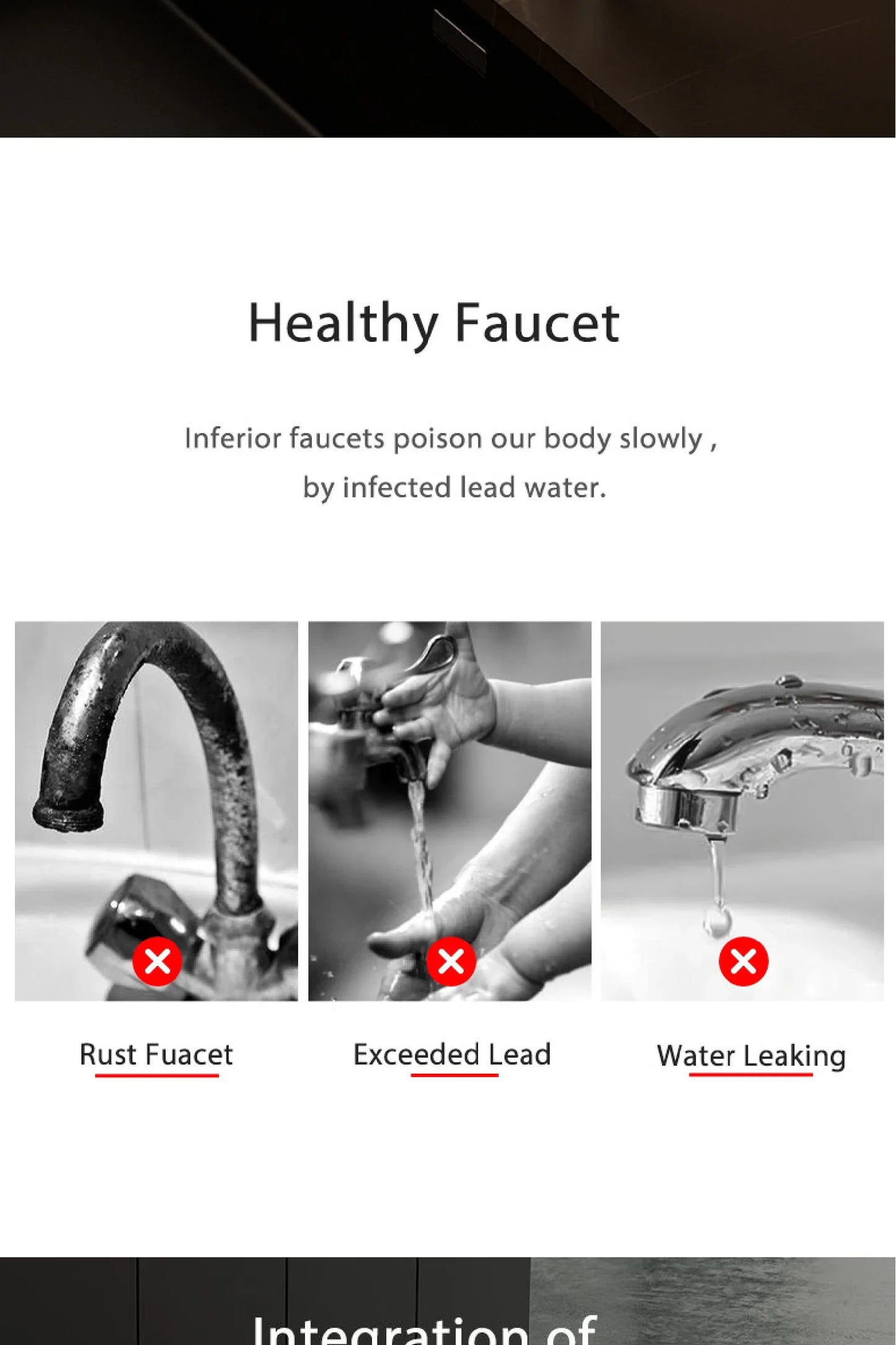 Luxury Gun Gray Brass Kitchen Faucet – Digital Touchless Pull-Out Mixer