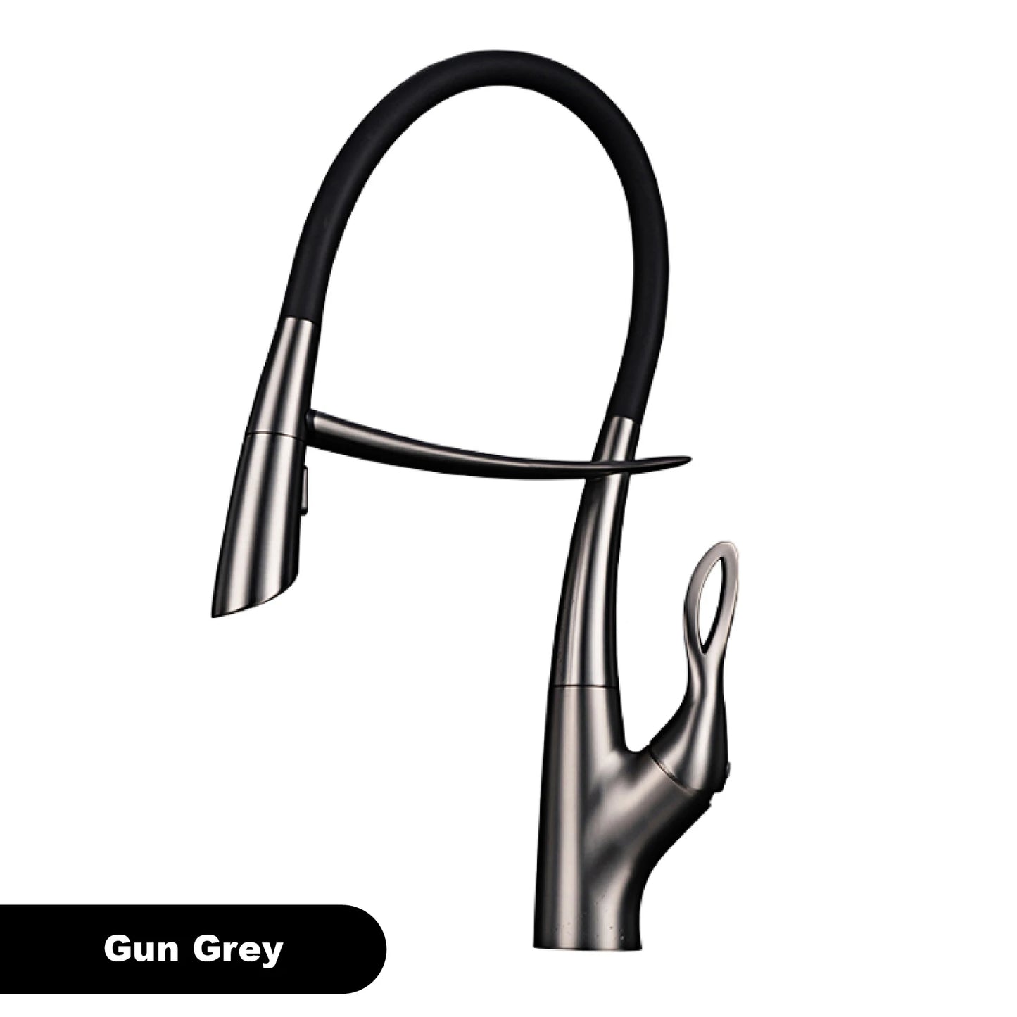 Gestan brass brushed gold kitchen faucet with touch switch design, single handle ceramic valve core, hot and cold water sink Tap
