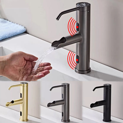 Smart Sensor Faucet with Soap Dispenser Touchless Basin Tap