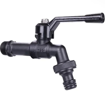 Outdoor Brass Garden Faucet – Anti-Freeze Bibcock with Dual Hose Connector