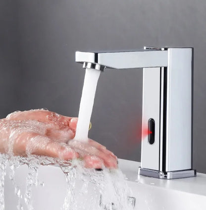 Automatic Infrared Sensor Basin Faucet Touchless Bathroom Tap