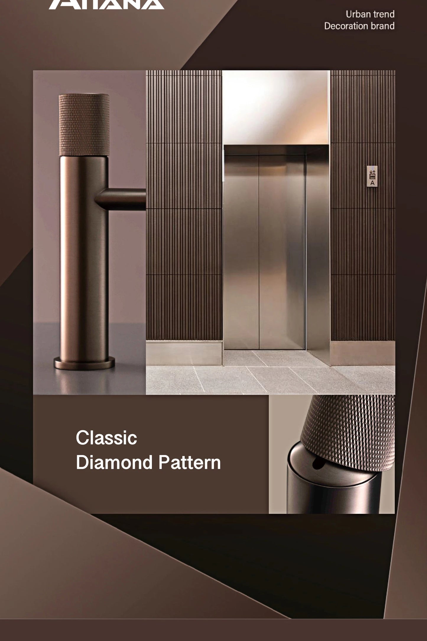 Aitana Black Brass Bathroom Faucet – Hot & Cold, Single Hole