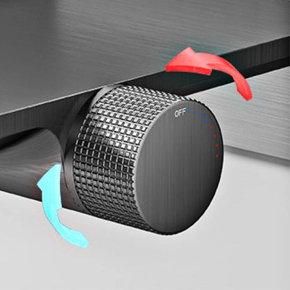 Gun Grey LED Digital Bathroom Faucet Waterfall Mixer Tap
