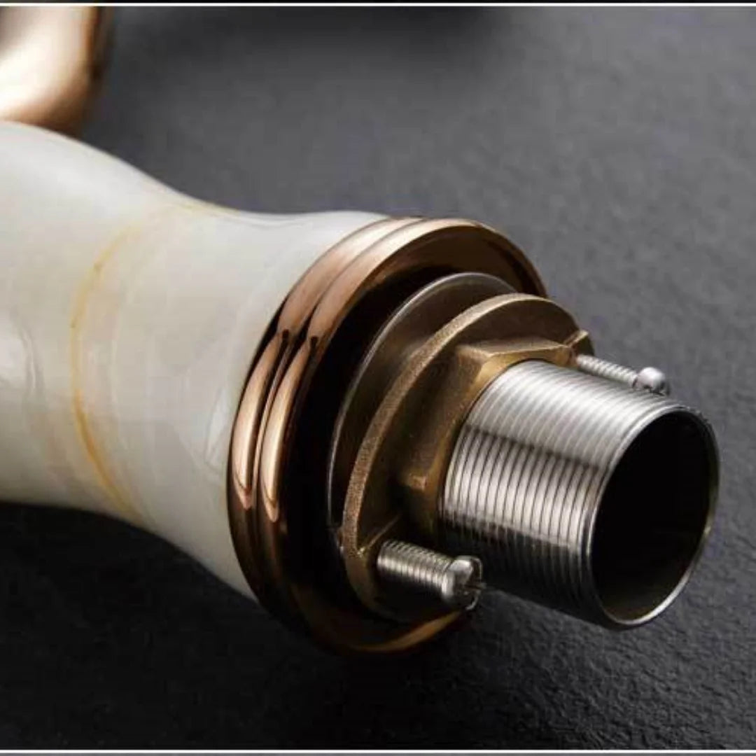 Rose Gold Brass Basin Faucet Luxury Hot Cold Mixer Tap