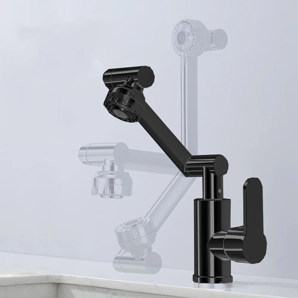 360° Rotating Robotic Arm Faucet Dual Mode Water Saver Tap
