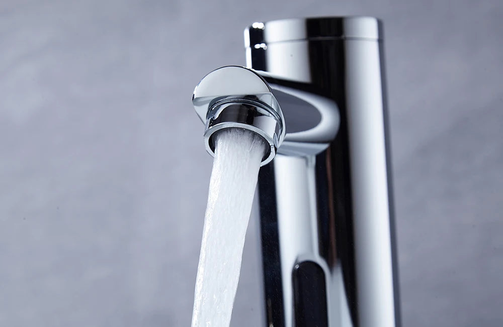 Automatic Sensor Faucet Hot Cold Touchless Basin Tap Chrome