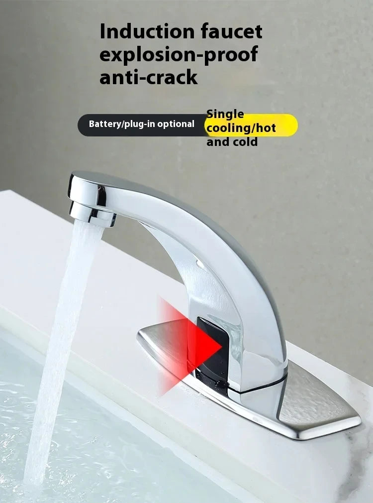 Automatic Sensor Bathroom Faucet Touchless Water Saving Tap