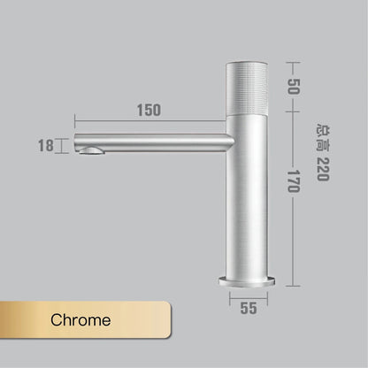 Aitana Black Brass Bathroom Faucet – Hot & Cold, Single Hole