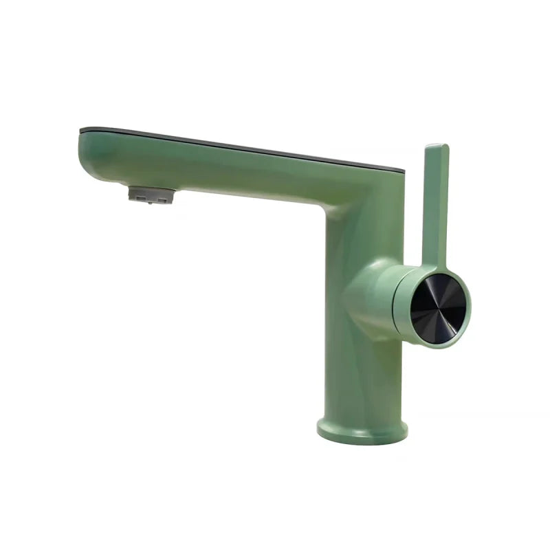 Elegant Zinc Alloy Bathroom Sink Faucet – Hot & Cold, Single Hole