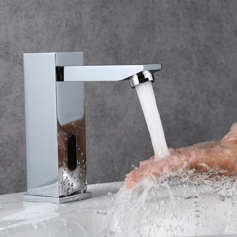 Automatic Infrared Sensor Basin Faucet Touchless Bathroom Tap