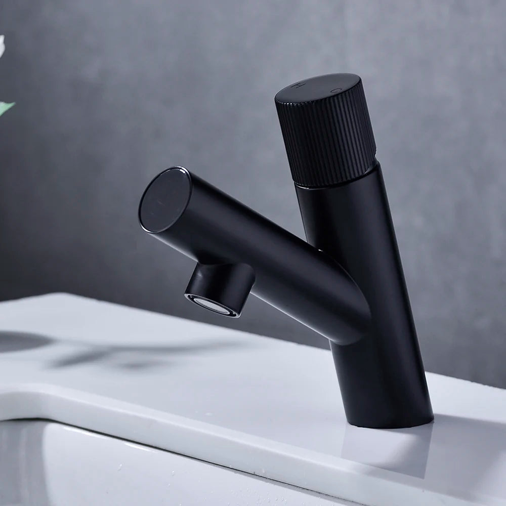Black LED Digital Bathroom Basin Faucet Temperature Display Tap