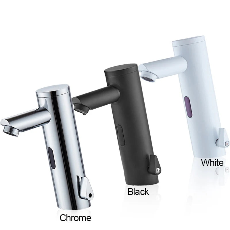Automatic Sensor Faucet Hot Cold Touchless Basin Tap Chrome