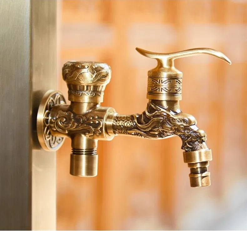 Stainless Steel Outdoor Deck Faucet Single Hole Garden Tap Cold
