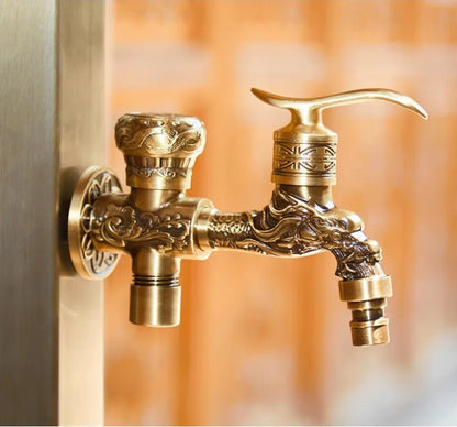Stainless Steel Outdoor Deck Faucet Single Hole Garden Tap Cold