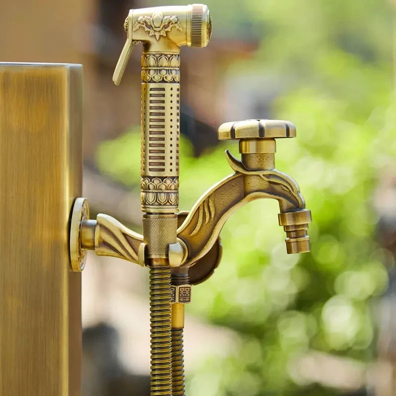 Stainless Steel Outdoor Deck Faucet Single Hole Garden Tap Cold