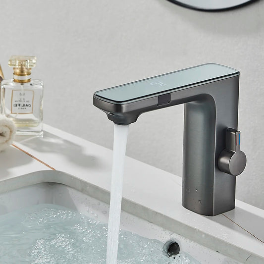 Smart Sensor LED Faucet Touchless Hot Cold Basin Mixer Tap