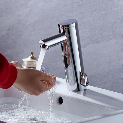 Automatic Sensor Faucet Hot Cold Touchless Basin Tap Chrome