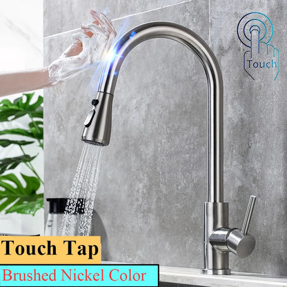 Touch Kitchen Faucet Pull-Out Mixer 360°