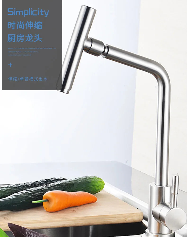 Kitchen faucet with a cutting board and vegetables on a white background