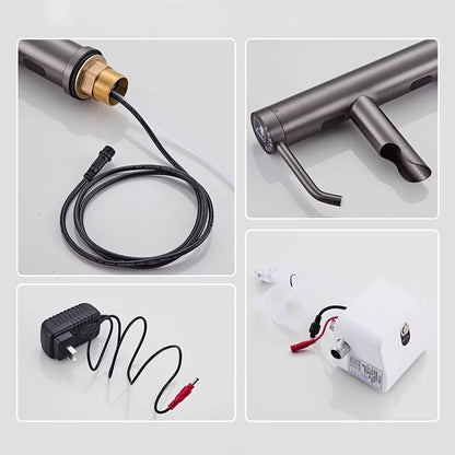 Smart Sensor Faucet with Soap Dispenser Touchless Basin Tap