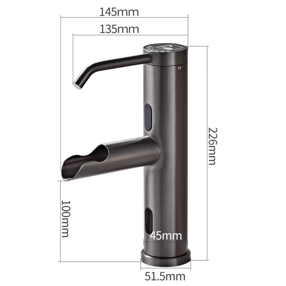 Smart Sensor Faucet with Soap Dispenser Touchless Basin Tap