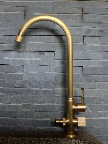 Outdoor Brass Cold Water Faucet Single Tap Courtyard Garden Use