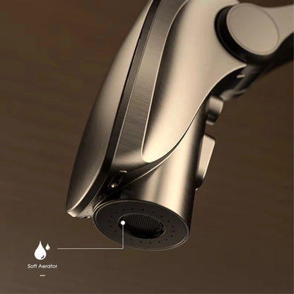 Gun Grey LED Kitchen Faucet Touchless Pull Down Mixer Tap