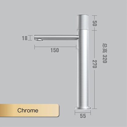 Aitana Black Brass Bathroom Faucet – Hot & Cold, Single Hole